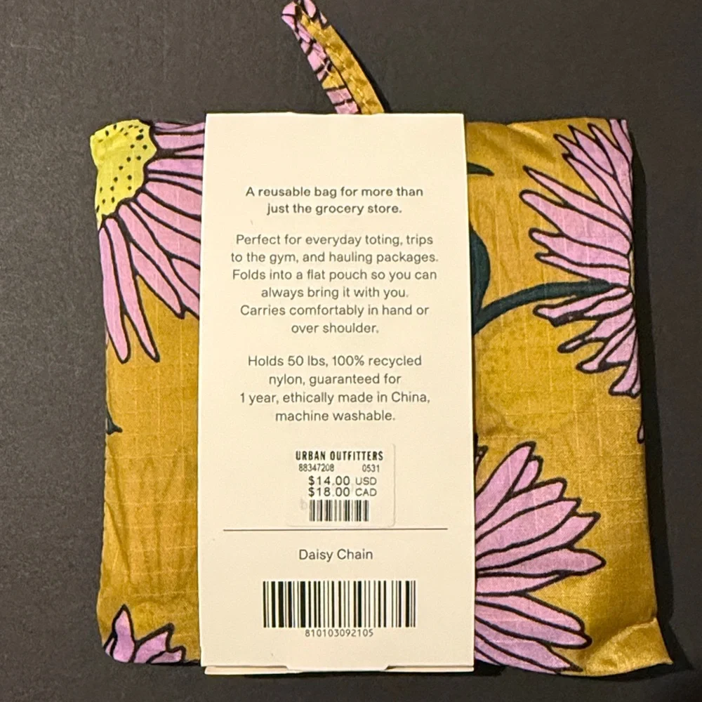 NWT BAGGU DAISY CHAIN Standard Reusable Bag - Picture 2 of 7